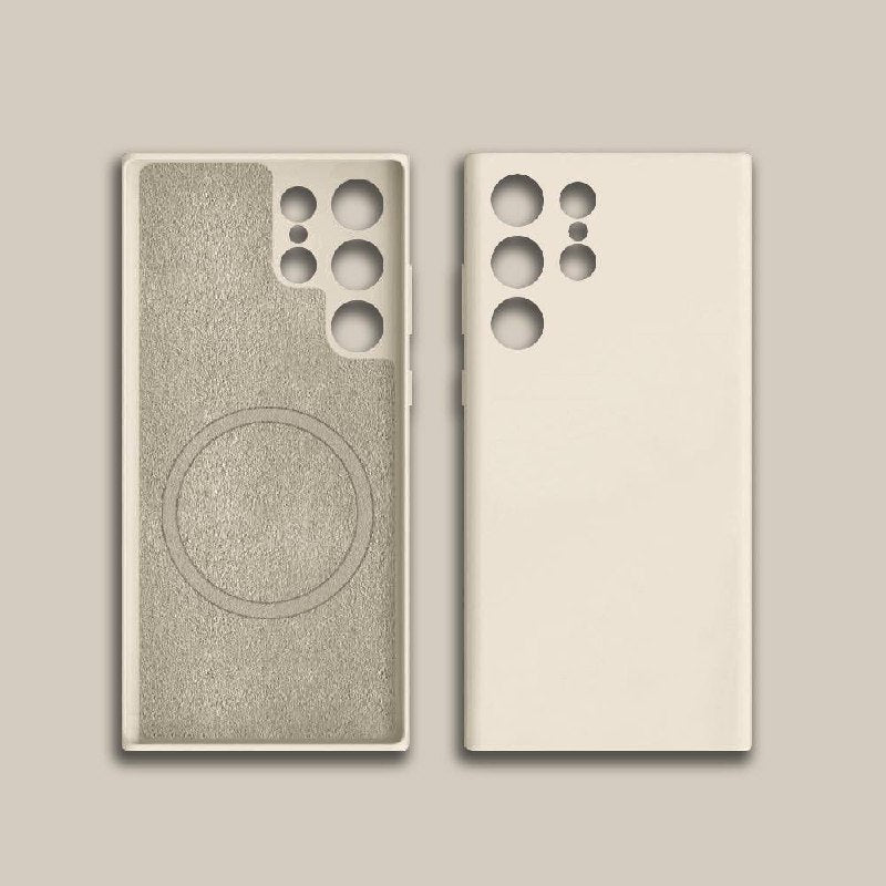 Liquid Silicone Case For Magsafe For Samsung Galaxy S24 S22 S21 S23 S25 Ultra